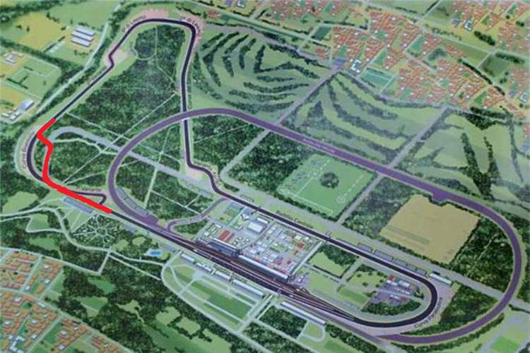  Die Curva Grande soll durch eine Schikane ersetzt werden 