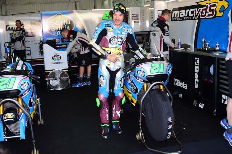 Franco Morbidelli in der Marc VDS-Box