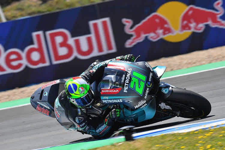 Franco Morbidelli auf der M1-Yamaha in Jerez