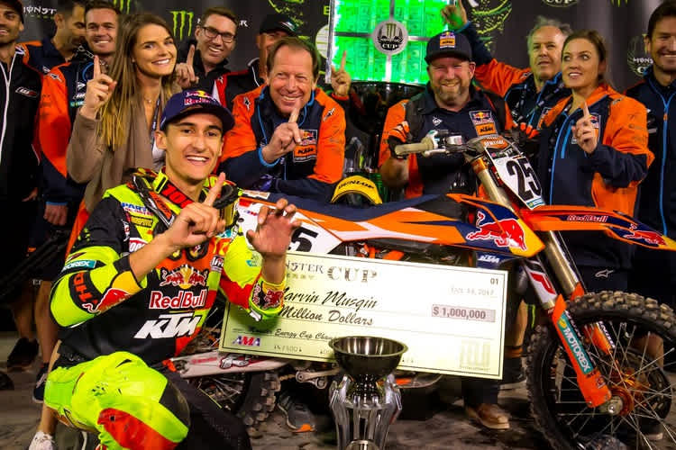 Marvin Musquin gewann in Las Vegas die Millionenprämie