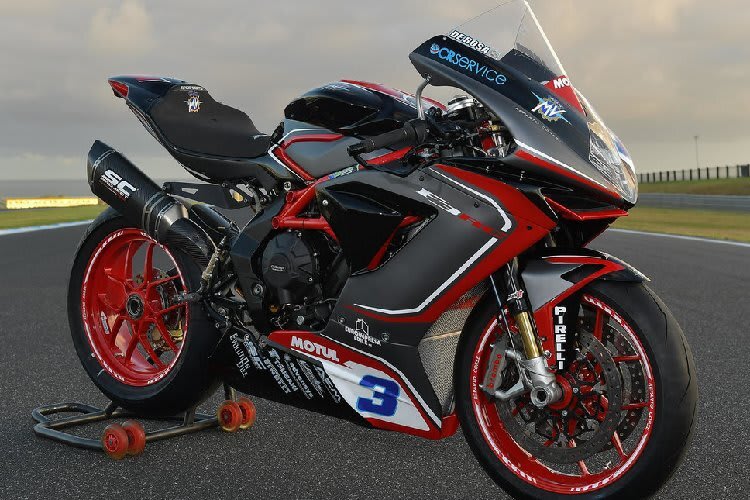 Die MV Agusta F3 steht 2019 sehr schick da