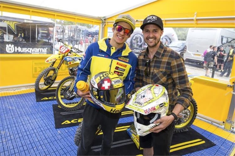 Jeremy Seewer und Tom Lüthi trafen sich beim Trentino-GP