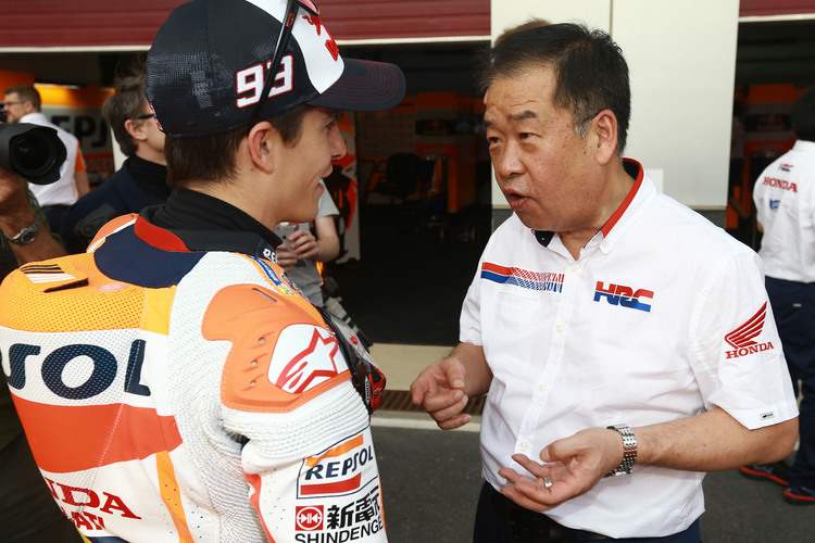 Marc Márquez mit Shuhei Nakamoto