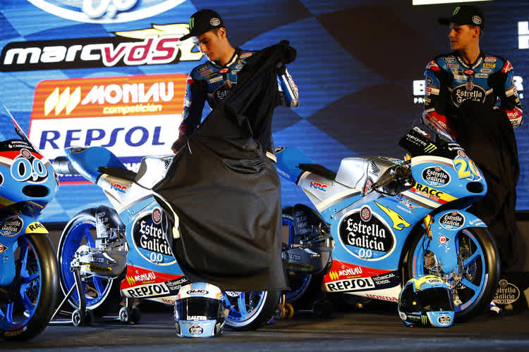 Jorge Navarro und Fabio Quartararo enthüllten ihre Bikes für 2015
