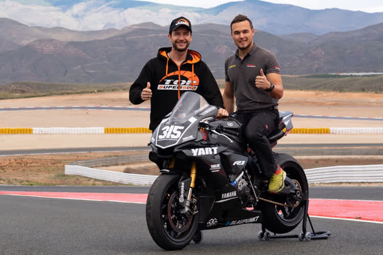 Max Neukirchner (li.) mit seinem Lehrling Matthias Meindl