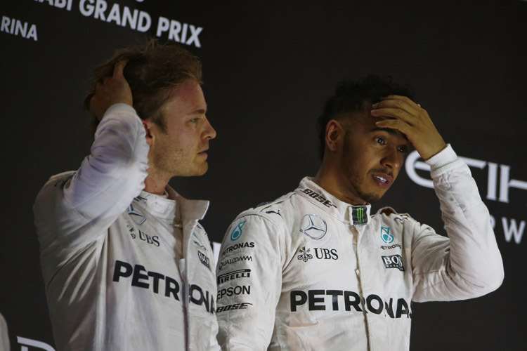 Nico Rosberg und Lewis Hamilton sorgten für Spannung in der ersten Saisonhälfte