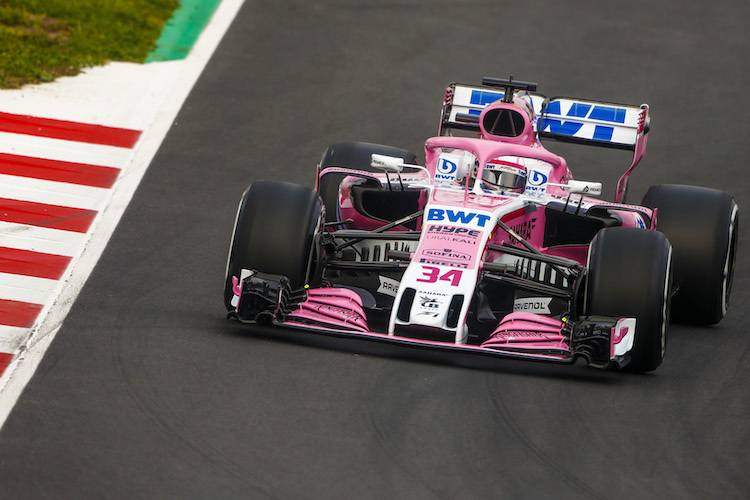 Am ersten Tag durfte Ersatzpilot Nikita Mazepin im VJM11 ausrücken