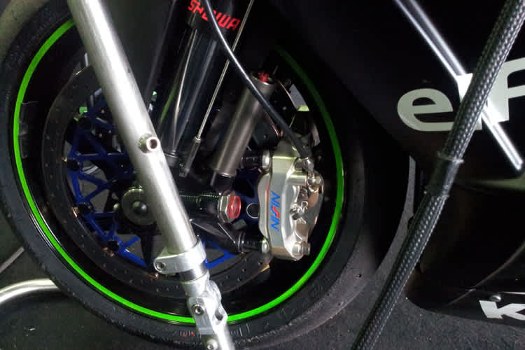 Gesichtet an Jonthan Reas Bike: Bremsen von Nissin