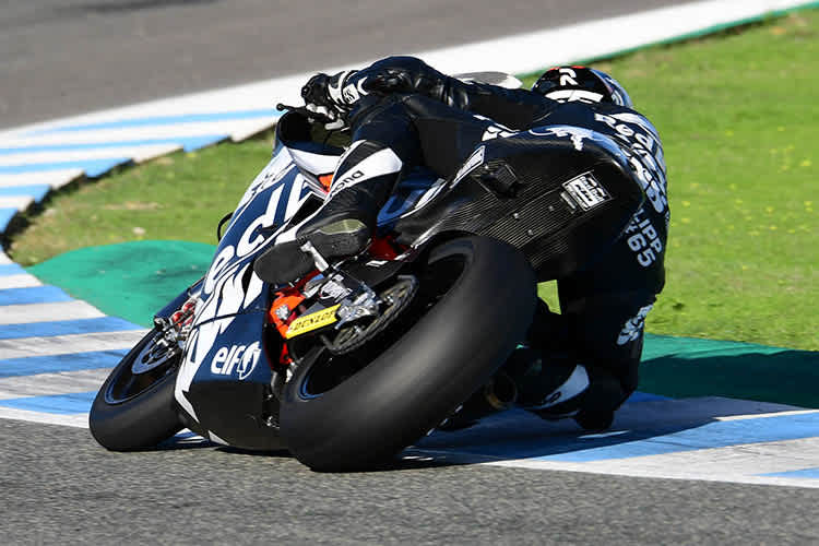 Philipp Öttl beim Moto2-Test in Jerez auf der Moto2-KTM