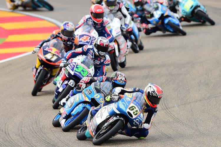 In Aragón führte Philipp Öttl das Moto3-Feld zeitweise an 