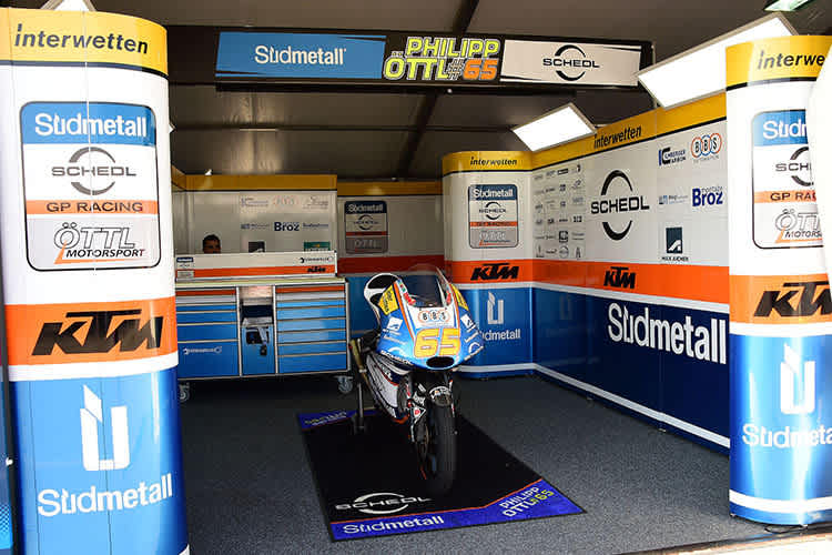 Öttl-Box in Misano: Am Sonntag herrschte Ruhe