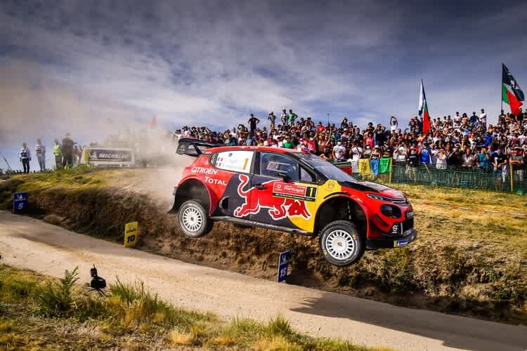 Sébastien Ogier auf der Prüfung Fafe