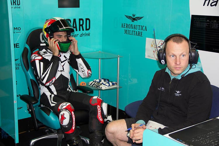 Miguel Oliveira mit seinem Crew-Chief Jan Luyten