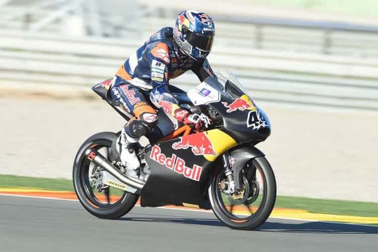 Neuling Miguel Oliveira beim Valencia-Test auf der Red Bull-KTM von 2015