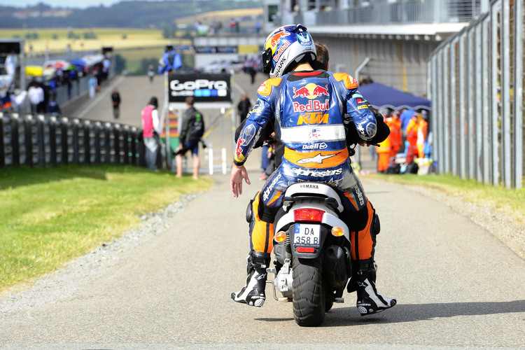 Miguel Oliveira nach dem Crash auf dem Sachsenring