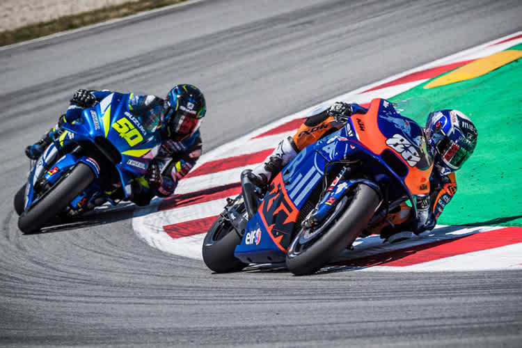 Das Rennen in Catalunya: Oliveira konnte nur Guintoli (50) hinter sich lassen