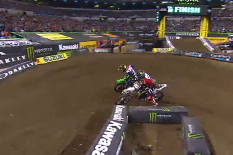 Die Rennentscheidung in Indianapolis: Osborne geht an Savatgy vorbei in Führung