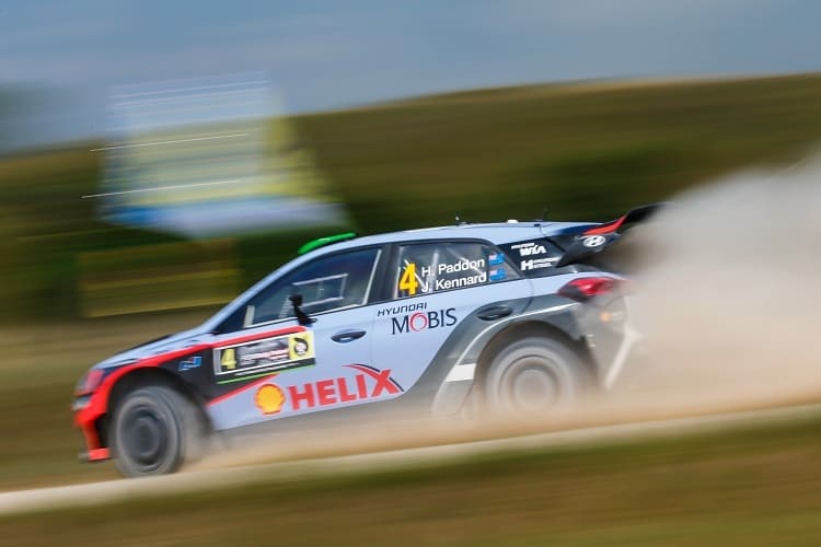 Hayden Paddon schaffte ermeut einen Podestplatz