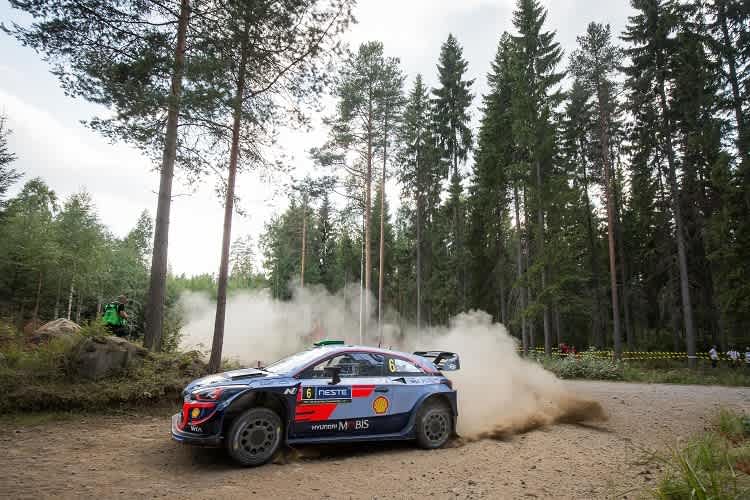 Hayden Paddon war in Finnland mit P4 bester Hyundai-Pilot