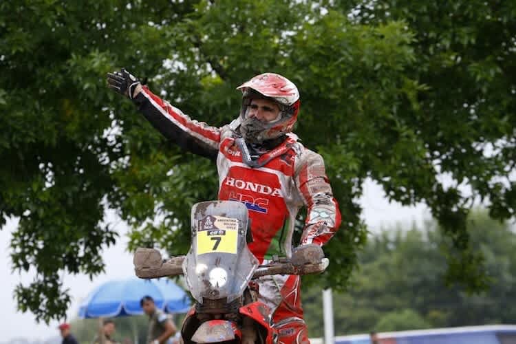 Honda-Pilot Paulo Gonclaves kann mit seiner Leistung bei der Rallye Dakar 2015 sehr zufrieden sein