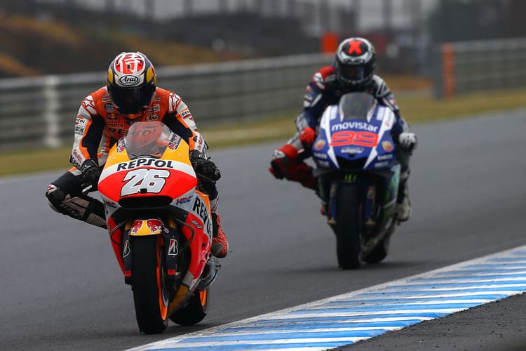 Dani Pedrosa führt beim Motegi-GP bereits vor Jorge Lorenzo