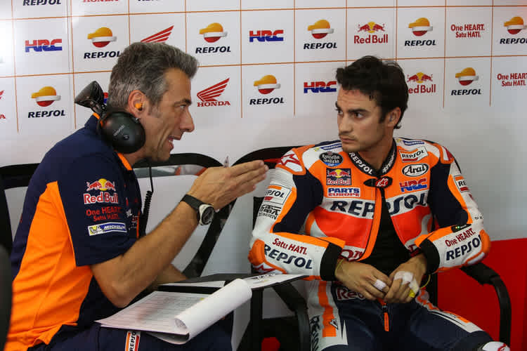 Dani Pedrosa mit seinem neuen Crew-Chief Giacomo Guidotti