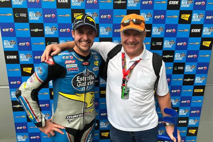 Tom Lüthi mit Sergio Pellandini