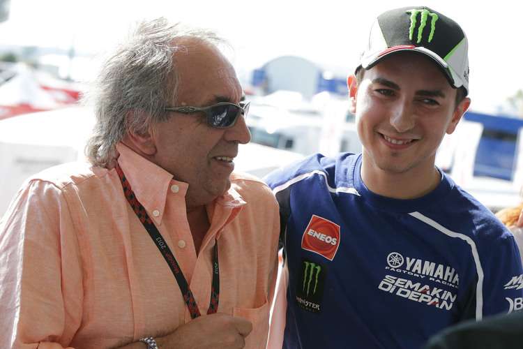 Carlo Pernat mit Jorge Lorenzo