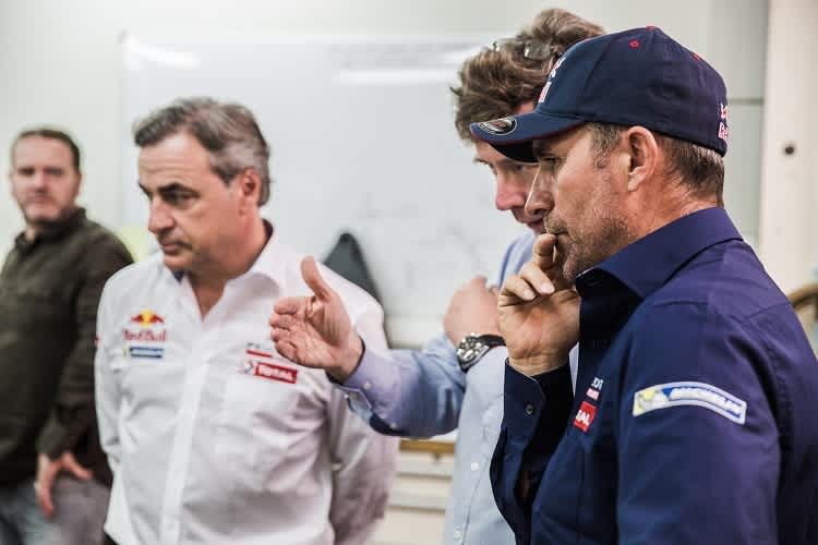 Carlos Sainz (li.) und Stéphane Peterhansel (re.)