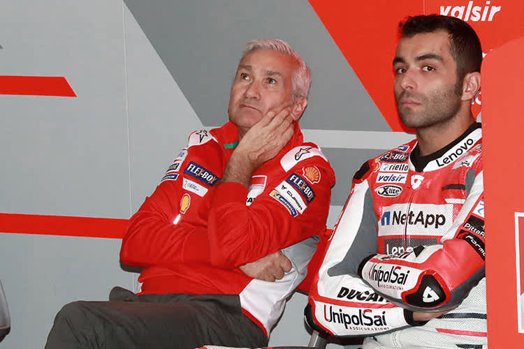 Teammanager Davide Tardozzi, Danilo Petrucci