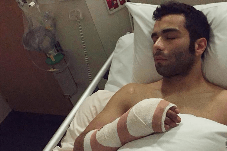 Danilo Petrucci im Alfred Hospital in Melbourne