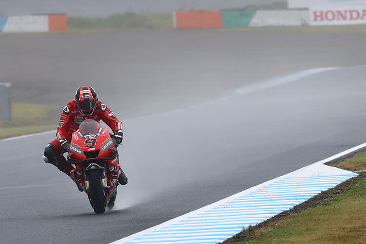 Bestzeit im Regen: Danilo Petrucci im FP3