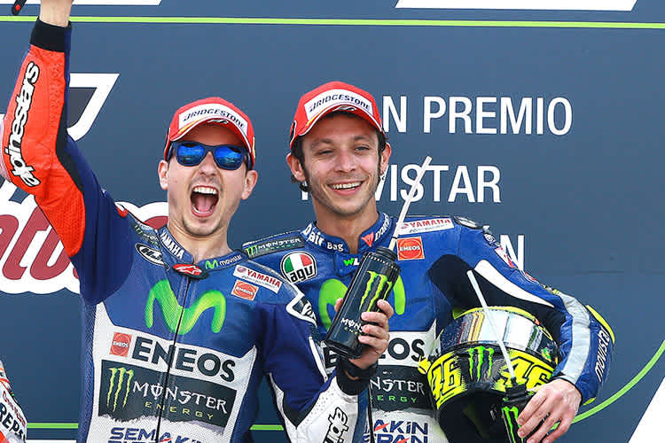 Kampf der Giganten: Jorge Lorenzo gegen Valentino Rossi