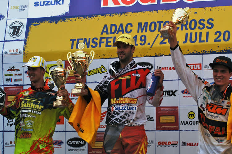 Auf dem Podium in Tensfeld herrschte Punktgleichstand