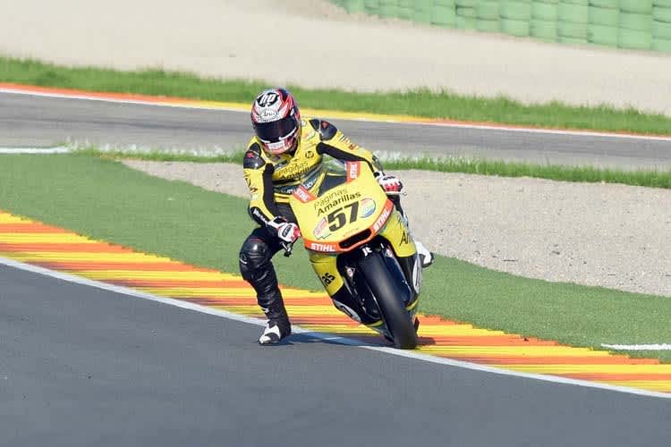 Edgar Pons wurde beim CEV-Finale in Valencia Moto2-Europameister