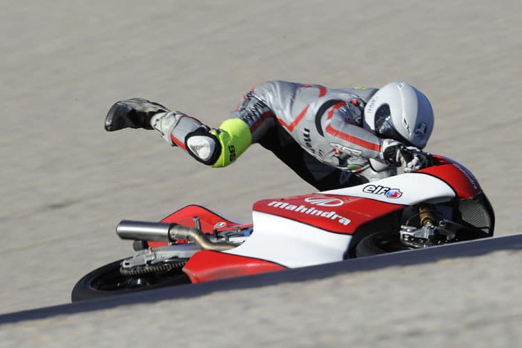 Valencia 2012: Manchmal fiel Popov durch eine etwas unorthodoxe Fahrweise auf...