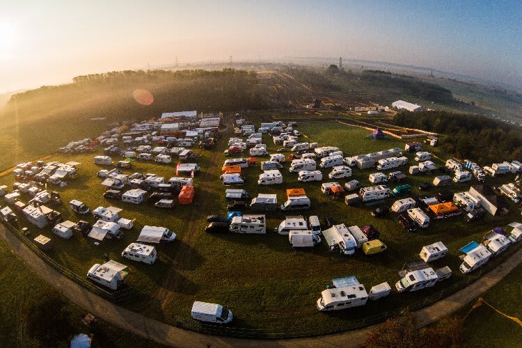 Das Fahrerlager in Holzgerlingen