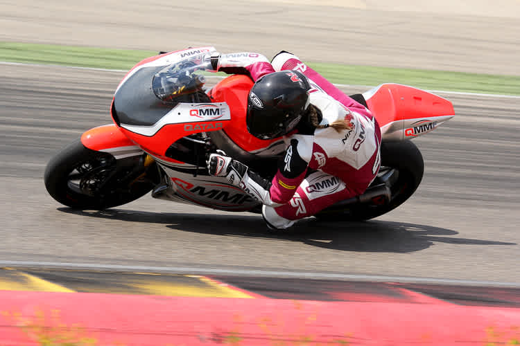 Aragón: Nina Prinz auf der Speed Up des QMMF-Teams