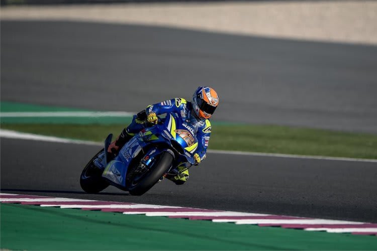 Alex Rins pilotierte am dritten Testtag die einzige Suzuki GSX-RR in Katar 
