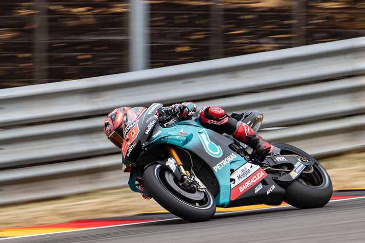 Fabio Quartararo am Freitag in Sachsen