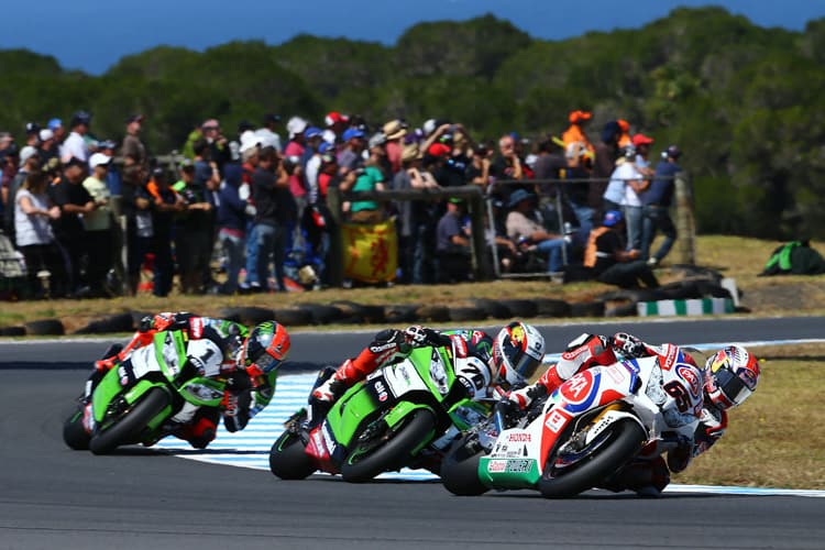 Auf Phillip Island kämpfte Jonathan Rea (65) gegen die Kawasaki-Werksfahrer