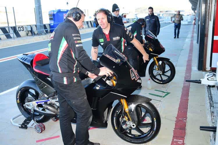 Die Aprilia RS-GP wird für Scott Redding vorbereitet