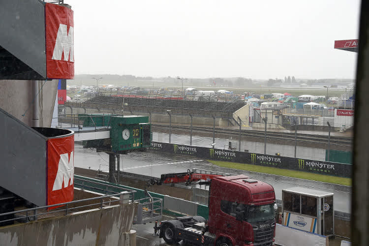 Am Donnerstag gingen in Le Mans starke Schauer zu Boden