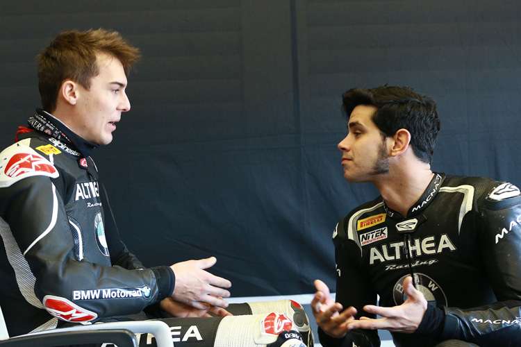 BMW-Schnellzug Markus Reiterberger (21) und Jordi Torres