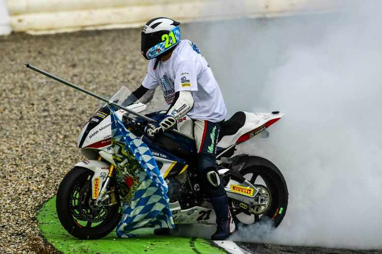 Markus Reiterberger beim speziellen Reifentest