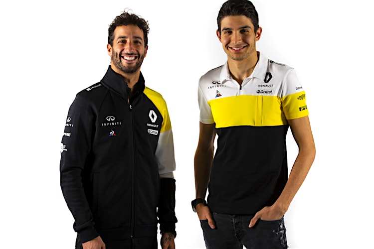 Esteban Ocon und Daniel Ricciardo in Paris