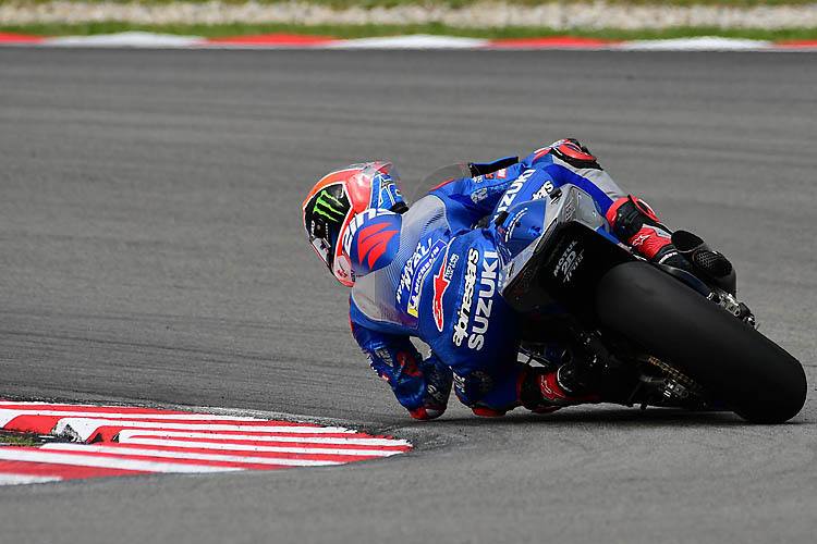 Alex Rins verlässt den Sepang Circuit zufrieden
