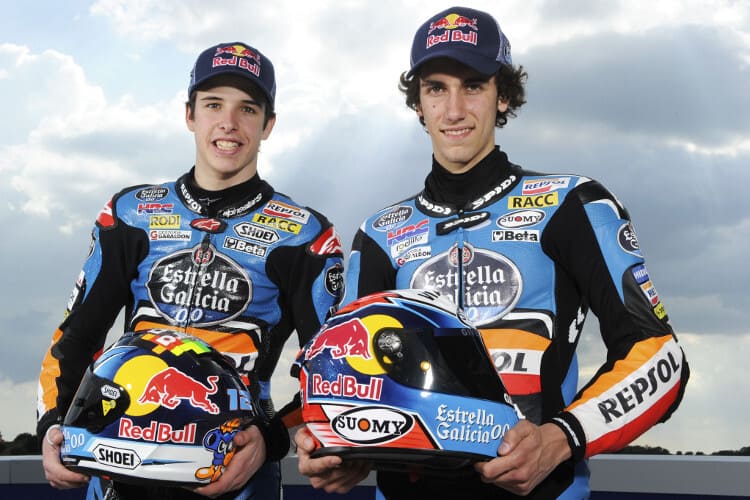 Die Honda-Piloten Álex Márquez und Alex Rins 