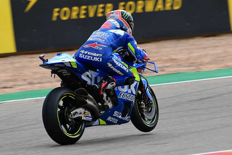 Alex Rins mit Slicks zur Bestzeit