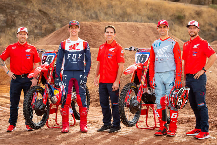 Justin Brayton (rechts) wird der Teamkollege von Ken Roczen in der Supercross-WM